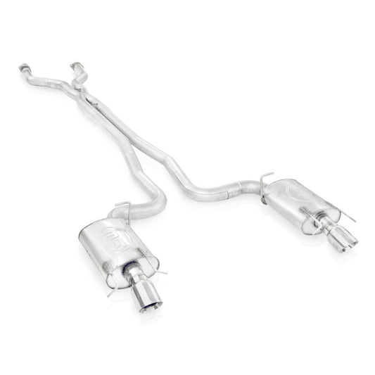 Stainless Works 2009-15 Cadillac CTS-V Wagon 3in Catback System X-Pipe Chambered Mufflers 4in Tips Stainless Works