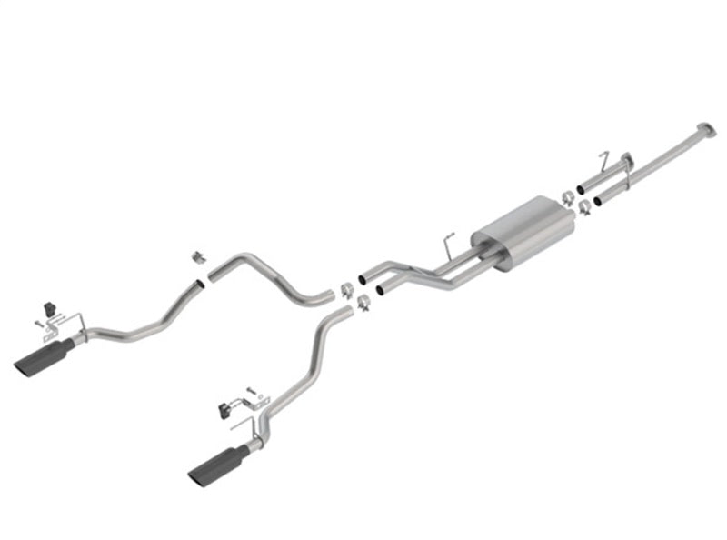 2014-2021 Toyota Tundra Cat-Back Exhaust System Touring Part # 140638BC - eliteracefab.com