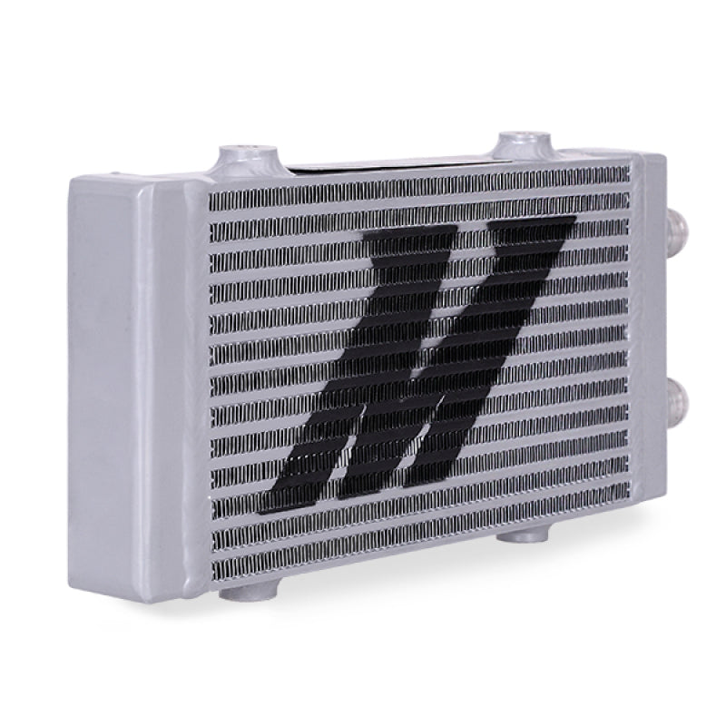 Mishimoto Universal Small Bar and Plate Dual Pass Silver Oil Cooler - eliteracefab.com