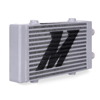Mishimoto Universal Small Bar and Plate Dual Pass Silver Oil Cooler - eliteracefab.com