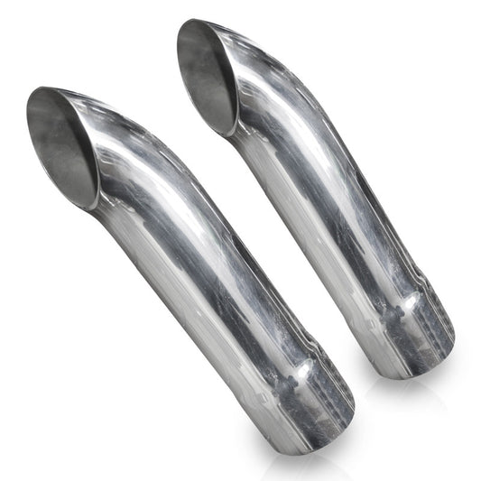 Stainless Works Short Turn Down Tips- 2 1/4in ID Inlet 2 1/4in Body Stainless Works
