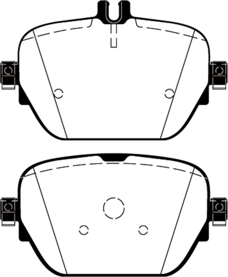 EBC 2019+ Mercedes-Benz CLS53 AMG (C257) 3.0L Turbo Yellowstuff Rear Brake Pads - eliteracefab.com