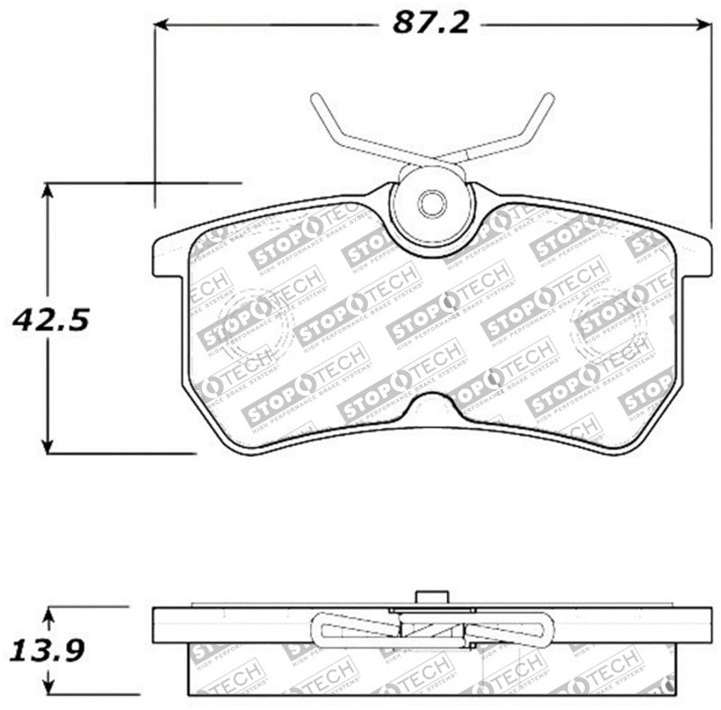 StopTech Street Touring Brake Pads - eliteracefab.com