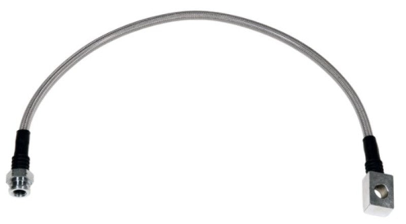 Wilwood 20in OAL Flexline -3 Hose to M10 by 1.00 to 12 Deg. Banjo Bubble Flare Wilwood