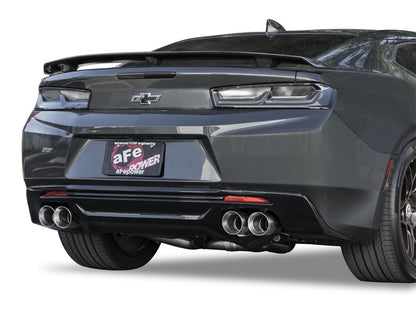 aFe MACHForce XP 3in 304 SS Axle-Back Dual Exhaust (NPP) w/ Polished Tips 16-17 Camro SS V8-6.2L - eliteracefab.com