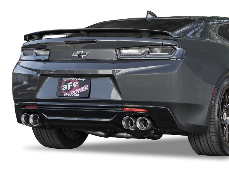 aFe MACHForce XP 3in 304 Stainless Steel Cat-Back Exhaust 16-17 Chevy Camaro SS V8-6.2L aFe