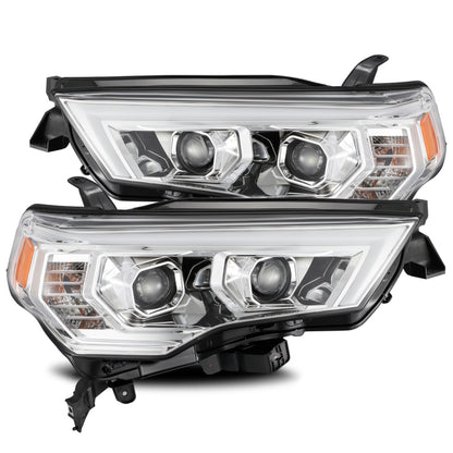 AlphaRex 880731 14-20 Toyota 4Runner PRO-Series Projector Headlights Plank Style Chrm w/Sequential Signal