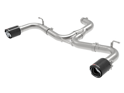 aFe MACH Force-Xp 3in to 2-1/2in Stainless Steel Axle-Back Exhaust Carbon - 15-17 Volkswagen GTI aFe