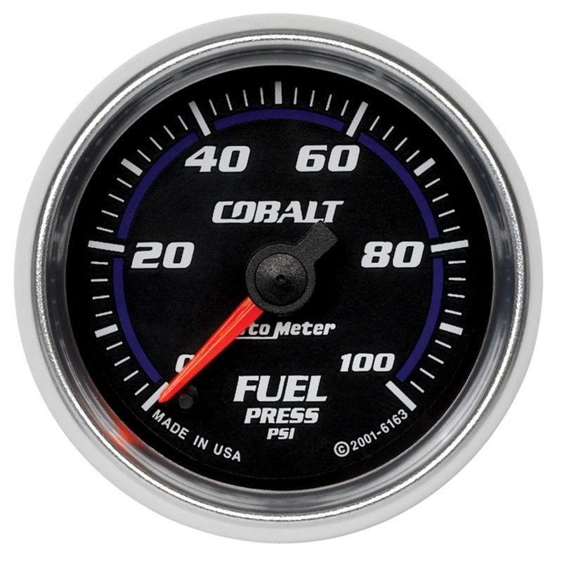 AutoMeter GAUGE; FUEL PRESSURE; 2 1/16in.; 100PSI; DIGITAL STEPPER MOTOR; COBALT - eliteracefab.com