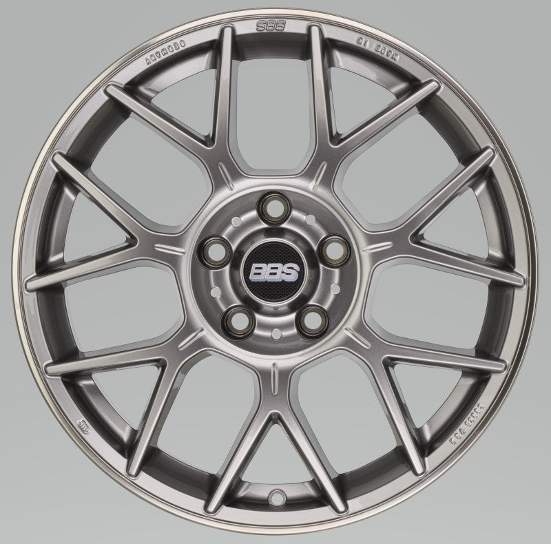 BBS XR 20x8.5 5x112 ET35 Platinum Gloss Wheel -82mm PFS/Clip Required XR0302PG