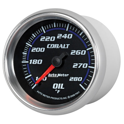 Autometer Cobalt 66.7mm 140-280 Degree F Mechanical Oil Temperature Gauge 7941