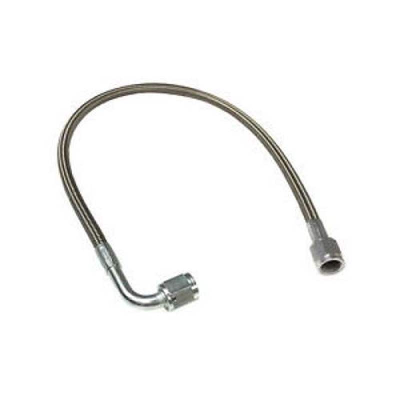 Fragola -4AN PFTE Hose Assembly Straight x 90 Degree 10in Fragola