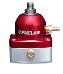 Fuelab 535 EFI Adjustable Mini FPR 25-90 PSI (2) -6AN In (1) -6AN Return - Red - eliteracefab.com