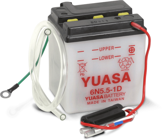 Yuasa 6N5.5-1D Conventional 6 Volt Battery Yuasa Battery