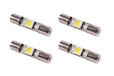 Diode Dynamics 28mm SMF1 LED Bulb - Cool - White Set of 4