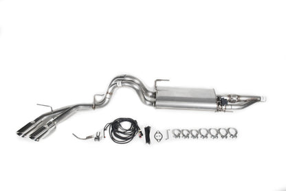 ROUSH 2015-2020 Ford F-150 2.7L/3.3L/3.5L/5.0L Active Cat-Back Exhaust Kit (Excl. Raptor & Short Cab - eliteracefab.com