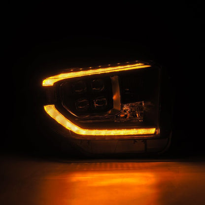 AlphaRex 880833 14-21 Toyota Tundra NOVA-Series LED Proj Headlights Blk w/Actv Light & Seq. Sig + DRL
