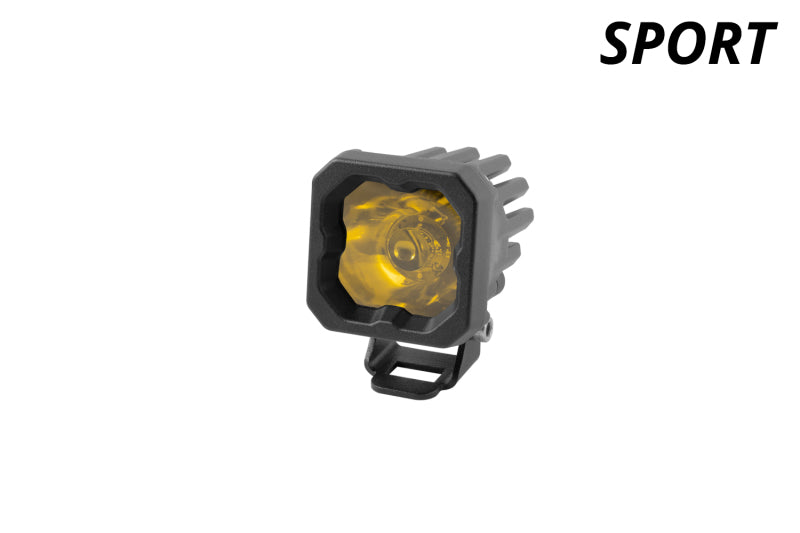 Diode Dynamics Stage Series C1 LED Pod Sport - Yellow Wide Standard ABL Each