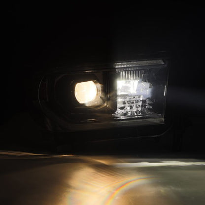 AlphaRex 880825 07-13 Toyota Tundra / 08-17 Sequoia LUXX LED Proj HL Alpha-Blk w/Actv Light Seq. Sig + DRL