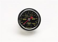 Load image into Gallery viewer, Russell Performance 100 psi fuel pressure gauge black face chrome case (Liquid-filled) - eliteracefab.com