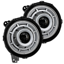 Load image into Gallery viewer, Oracle Oculus Bi-LED Projector Headlights for Jeep JL/Gladiator JT - Satin Silver - 5500K - eliteracefab.com