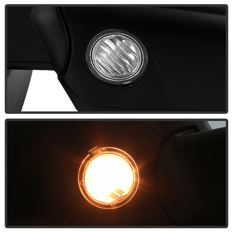 Xtune Ford F150 07-14 Power Heated Amber LED Signal OE Mirror Right MIR-03349EH-P-R - eliteracefab.com