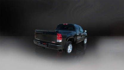 Corsa 10-10 GMC Sierra Denali 6.2L V8 3in Cat-Back Single Side w Twin 4in Black Pro-Series Tips CORSA Performance
