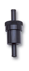 Russell Performance Black Street Fuel Filter (3in Length 1-1/8in diameter 3/8in inlet/outlet)