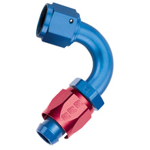 Load image into Gallery viewer, Russell Performance -6 AN Red/Blue 120 Degree Full Flow Swivel Hose End (With 9/16in Radius)