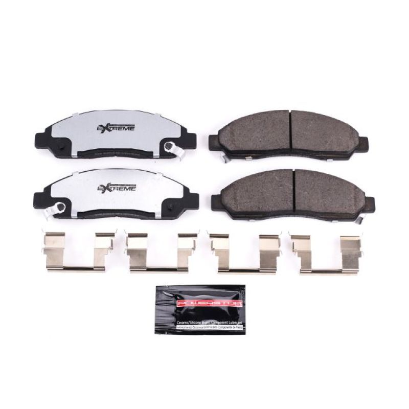 Power Stop 04-08 Chevrolet Colorado Front Z36 Truck & Tow Brake Pads w/Hardware - eliteracefab.com