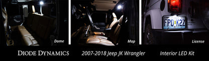 Diode Dynamics Wrangler JK 4dr Interior Kit Stage 2 - Blue Diode Dynamics