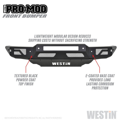 Westin 19-21 Ford Ranger Pro-Mod Front Bumper - Tex. Blk Westin