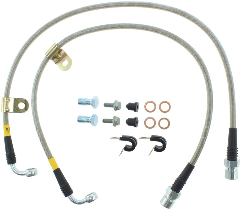 STOPTECH 05 CHRYSLER 300C 5.7L V8 W/ VENTED REAR DISC STAINLESS STEEL FRONT BRAKE LINES, 950.63003 - eliteracefab.com