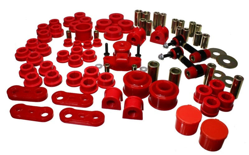 Energy Suspension 08-12 Subaru Impreza WRX Red Hyper-Flex Master Bushing Set - eliteracefab.com