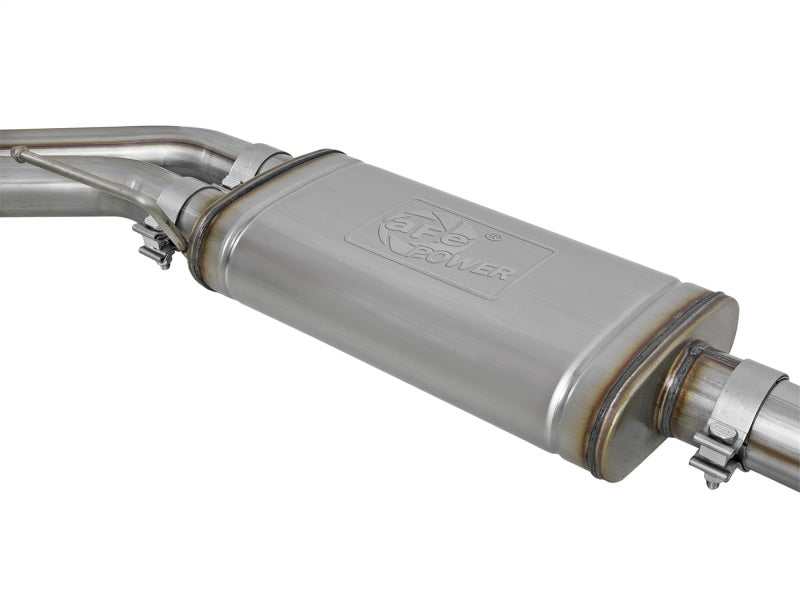 aFe Rebel Series 3in. to 2.5in. 409 SS C/B Exhaust 11-14 Ford F-150 V6-3.5L (tt) - Polished Tip aFe