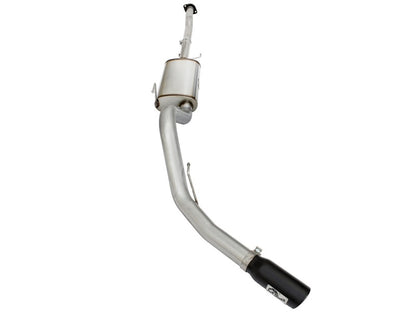 aFe MACHForce XP Exhaust 3in-3.5in SS Single Side Exit CB w/ Black Tips 15 Ford F150 V8 5.0L CC/SB - eliteracefab.com