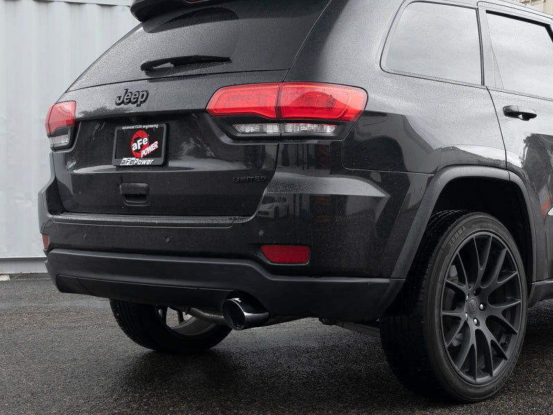 aFe Large Bore HD 3in 304 SS Cat-Back Exhaust w/ Black Tips 14-19 Jeep Grand Cherokee (WK2) V6-3.6L - eliteracefab.com