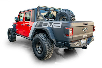 DV8 Offroad 2019+ Jeep Gladiator Universal Stand Up In-Bed Tire Carrier - eliteracefab.com