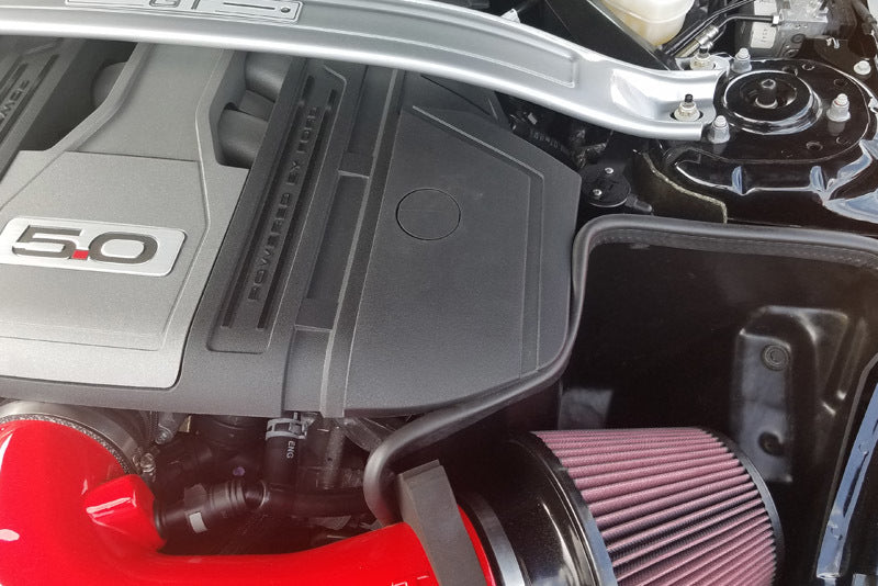 J&L 18-19 Ford Mustang GT Driver Side Oil Separator 3.0 - Black Anodized - eliteracefab.com