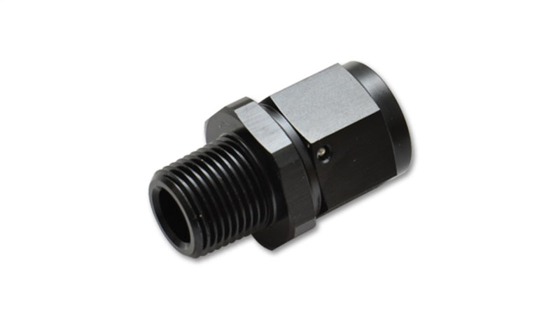 Vibrant -8AN to 1/2in NPT Female Swivel Straight Adapter Fitting - eliteracefab.com