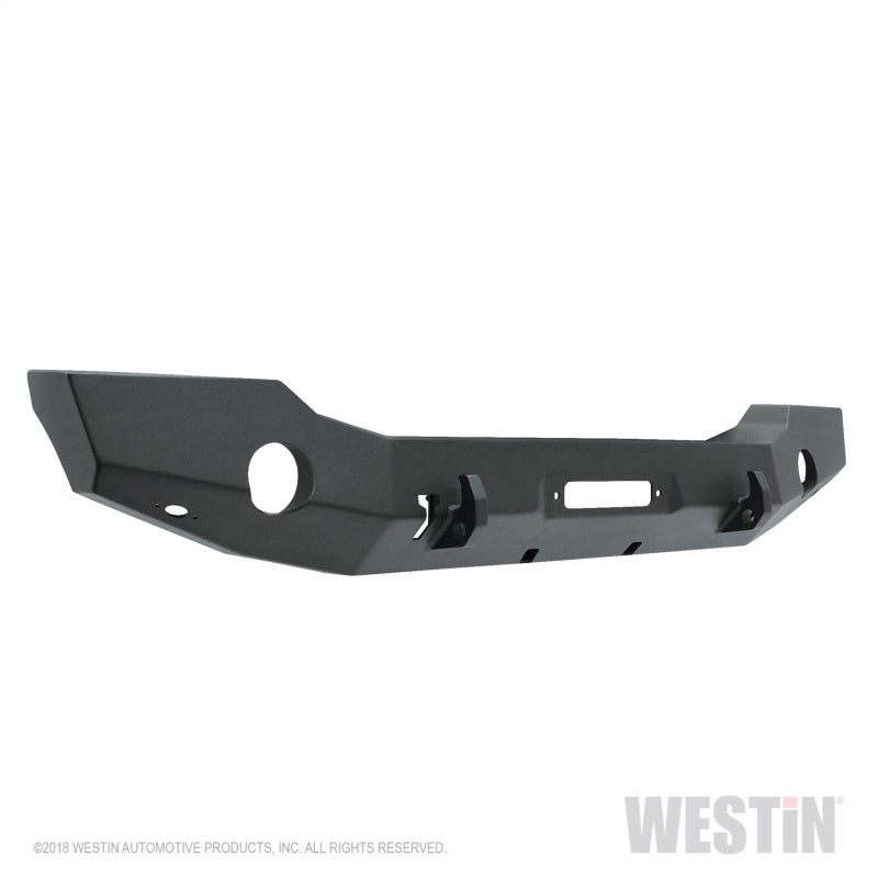 Westin 18-20 Jeep Wrangler JL WJ2 Full Width Front Bumper - Textured Black - eliteracefab.com