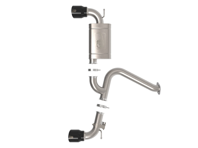 aFe 22-23 Hyundai Kona N L4 2.0L (t) Takeda 3in SS Axle-Back Exhaust System w/ Black Tips aFe