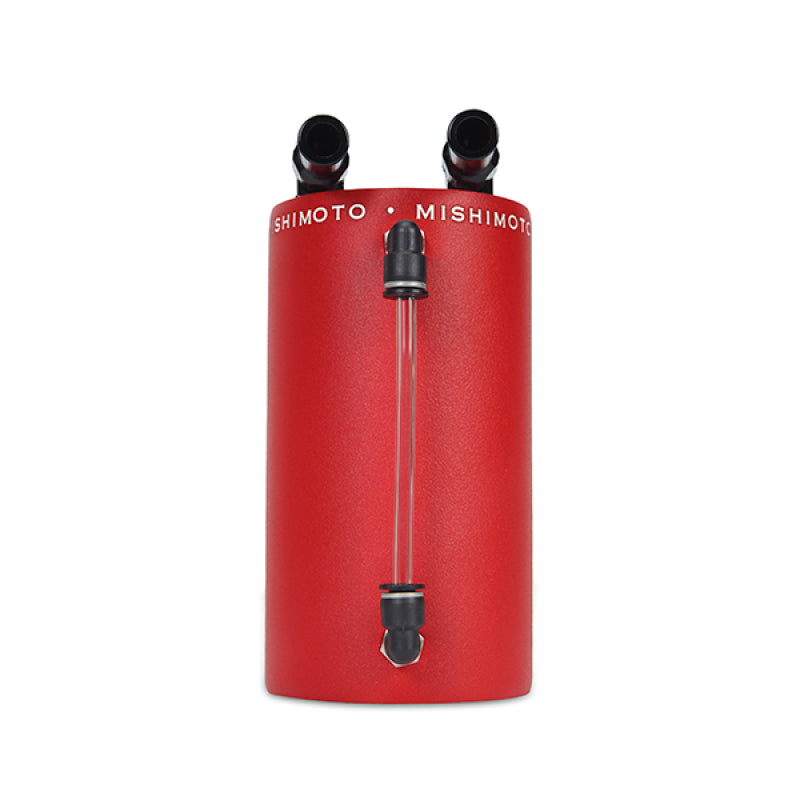 Mishimoto Large Aluminum Oil Catch Can - Wrinkle Red - eliteracefab.com