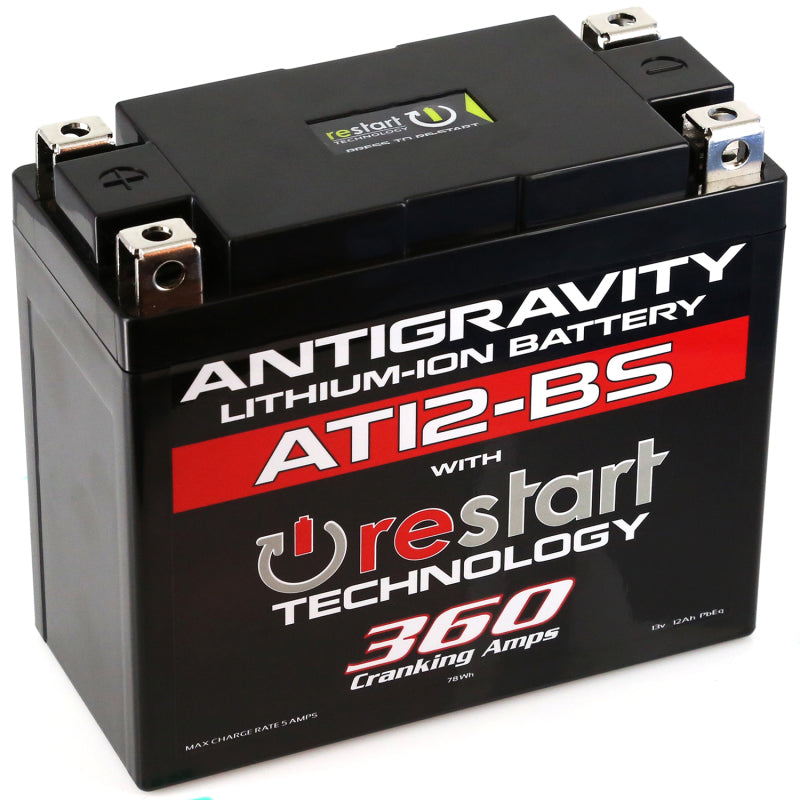 Antigravity YT12-BS Lithium Battery w/Re-Start - eliteracefab.com