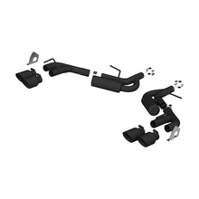 Load image into Gallery viewer, MBRP 16-19 Chevrolet Camaro V6 2.5in BLK NPP Dual Axle Back Exhaust w/ 4in Quad Dual Wall Tips - eliteracefab.com