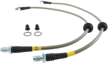 STOPTECH 08-13 MINI COOPER / 11-14 MINI COUNTRYMAN STAINLESS STEEL FRONT BRAKE LINES, 950.34017 - eliteracefab.com