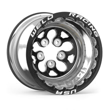 Load image into Gallery viewer, Weld Alpha-1 15x12 / 5x4.75 BP / 4in BS Black Wheel - Black Double Beadlock MT