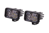 Diode Dynamics Stage Series 2 In LED Pod Sport - White Spot Standard WBL (Pair)