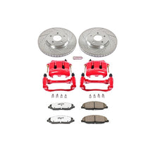 Load image into Gallery viewer, Power Stop 05-10 Ford Mustang Front Z26 Street Warrior Brake Kit w/Calipers - eliteracefab.com