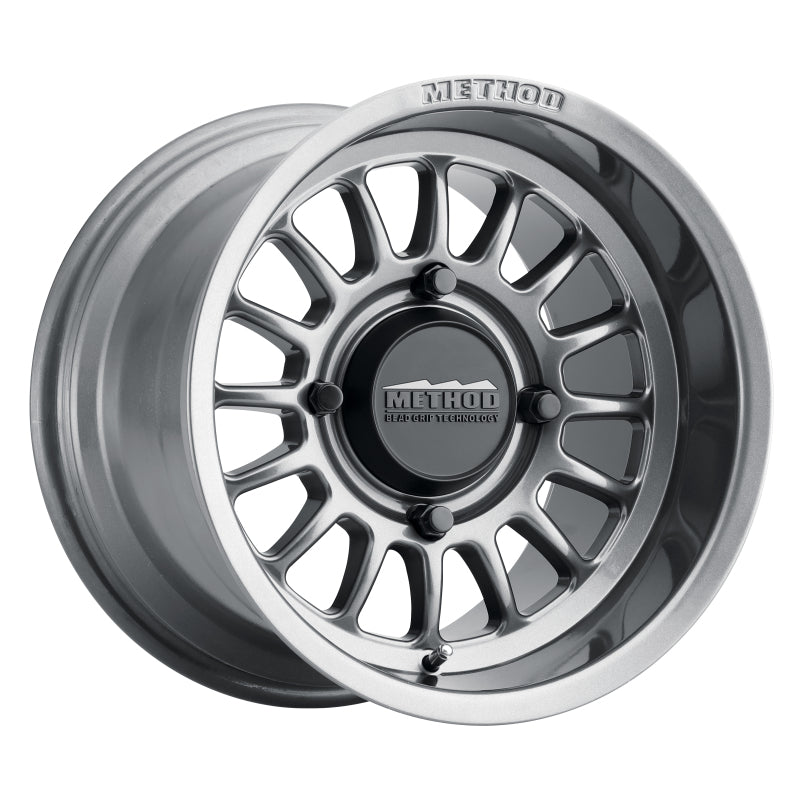 Method MR411 15x7 5+2/+38mm Offset 4x156 132mm CB Gloss Titanium Wheel - eliteracefab.com